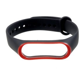 Xiaomi Mi Band 3 Pótszíj - Óraszíj BiColor Piros/Fekete