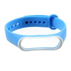  Xiaomi Mi Band 3 Pótszíj - Óraszíj BiColor Fehér/Sky Kék