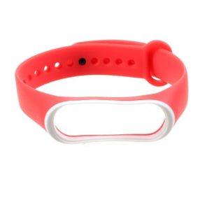 Xiaomi Mi Band 3 Pótszíj - Óraszíj BiColor Fehér/Piros