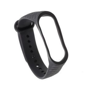   Pótszíj Xiaomi Mi Band 3 Óraszíj - RMPACK - Rhombus Style Fekete