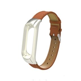 Xiaomi Mi Band 3 Pótszíj - Óraszíj Bőr Barna
