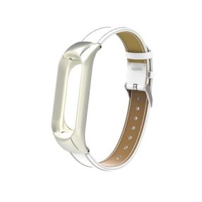 Xiaomi Mi Band 3 Pótszíj - Óraszíj Bőr Fehér