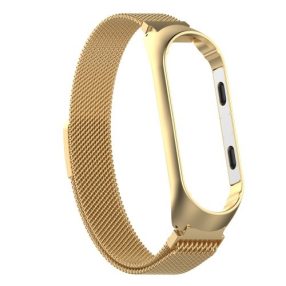 Xiaomi Mi Band 3 Fémszíj - Keret Arany