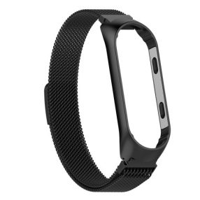 Xiaomi Mi Band 3 Fémszíj - Keret Fekete