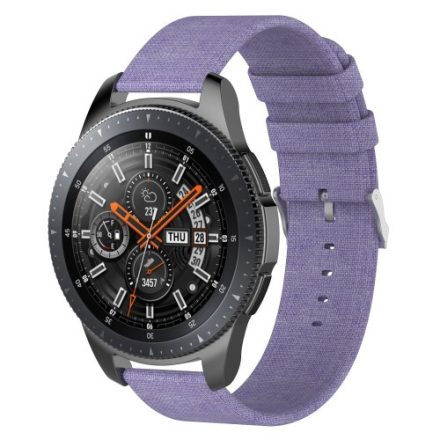 Samsung Galaxy Watch 46mm Óraszíj - Pótszíj Textil Canvas Lila