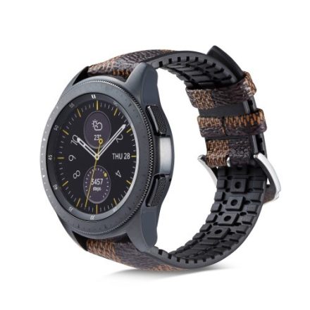 Huawei Watch GT Pótszíj - Óraszíj Bőr / Szilikonbelsővel Mintás A06