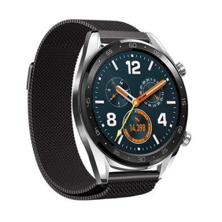 Huawei Watch GT FémSzíj - Pótszíj Mágneses Fekete
