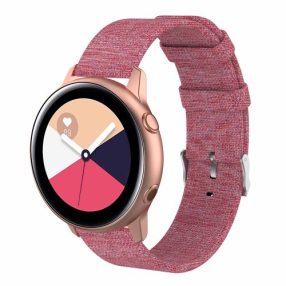   Samsung Galaxy Watch Active Óraszíj - Pótszíj Textil Canvas Rózsaszín