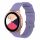 Samsung Galaxy Watch Active Óraszíj - Pótszíj Textil Canvas Lila