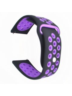 Samsung Galaxy Watch Active Óraszíj Pótszíj SM R500 Szilikon Hollow Style Lyukacsos LilaZöld Samsung Galaxy Watch Active Óraszíj Pótszíj SM R500 Szilikon Hollow Style Lyukacsos LilaZöld