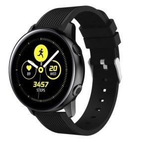   Szilikon Óraszíj - Pótszíj Samsung Galaxy Active SM-R500 Sport Style Series Fekete