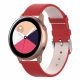 Samsung Galaxy Watch Active Óraszíj Pótszíj - Bőr Elegant Series Piros