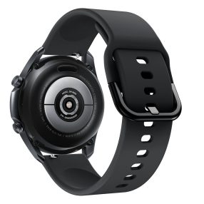   RMPACK Samsung Galaxy Watch 3 45mm Óraszíj Pótszíj Okosóra Szíj Szilikon Nature Fekete