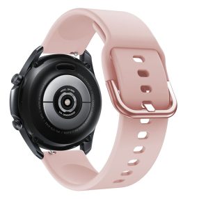   RMPACK Samsung Galaxy Watch 3 45mm Óraszíj Pótszíj Okosóra Szíj Szilikon Nature Rózsaszín