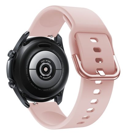 RMPACK Samsung Galaxy Watch 3 45mm Óraszíj Pótszíj Okosóra Szíj Szilikon Nature Rózsaszín