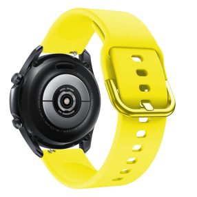   RMPACK Samsung Galaxy Watch 3 45mm Óraszíj Pótszíj Okosóra Szíj Szilikon Nature Sárga