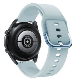   RMPACK Samsung Galaxy Watch 3 45mm Óraszíj Pótszíj Okosóra Szíj Szilikon Nature Világoskék