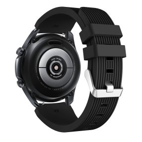   RMPACK Samsung Galaxy Watch 3 45mm Pótszíj Okosóra Szíj Óraszíj Szilikon Sport Style Fekete