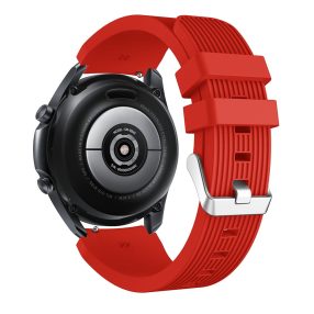   RMPACK Samsung Galaxy Watch 3 45mm Pótszíj Okosóra Szíj Óraszíj Szilikon Sport Style Piros