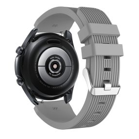   RMPACK Samsung Galaxy Watch 3 45mm Pótszíj Okosóra Szíj Óraszíj Szilikon Sport Style Szürke