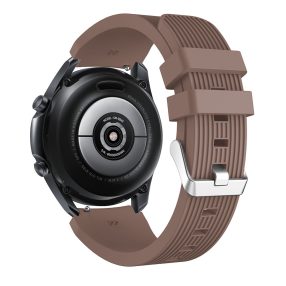   RMPACK Samsung Galaxy Watch 3 45mm Pótszíj Okosóra Szíj Óraszíj Szilikon Sport Style Barna