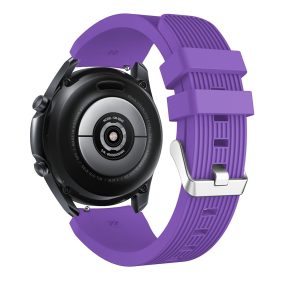   RMPACK Samsung Galaxy Watch 3 45mm Pótszíj Okosóra Szíj Óraszíj Szilikon Sport Style Lila