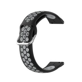  RMPACK Samsung Galaxy Watch 3 45mm Okosóra Szíj Pótszíj Óraszíj Hollow Style Fekete/Szürke