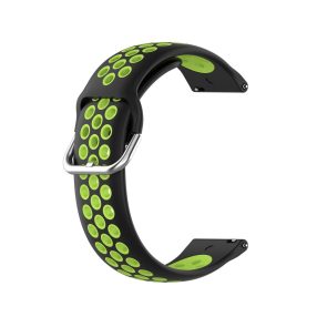  RMPACK Samsung Galaxy Watch 3 45mm Okosóra Szíj Pótszíj Óraszíj Hollow Style Fekete/Zöld