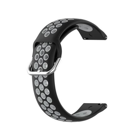 RMPACK Samsung Galaxy Watch 3 41mm Okosóra Szíj Pótszíj Óraszíj Hollow Style Fekete/Szürke