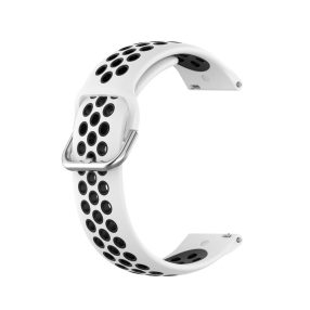   RMPACK Samsung Galaxy Watch 3 41mm Okosóra Szíj Pótszíj Óraszíj Hollow Style Fehér/Fekete