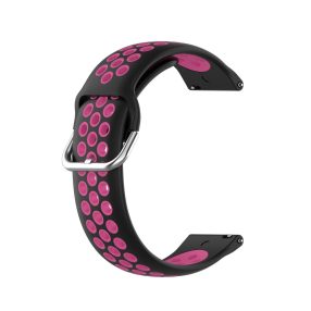   RMPACK Samsung Galaxy Watch 3 41mm Okosóra Szíj Pótszíj Óraszíj Hollow Style Fekete/Pink