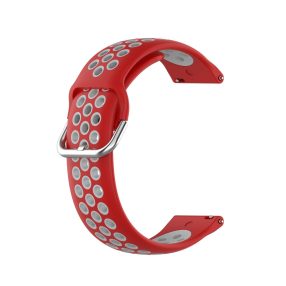   RMPACK Samsung Galaxy Watch 3 41mm Okosóra Szíj Pótszíj Óraszíj Hollow Style Piros/Szürke