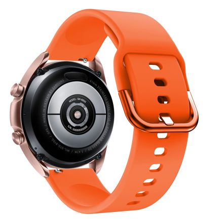 RMPACK Samsung Galaxy Watch 3 41mm Óraszíj Pótszíj Okosóra Szíj Szilikon Nature Narancssárga