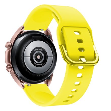 RMPACK Samsung Galaxy Watch 3 41mm Óraszíj Pótszíj Okosóra Szíj Szilikon Nature Sárga