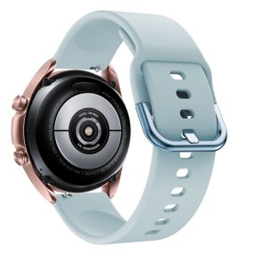   RMPACK Samsung Galaxy Watch 3 41mm Óraszíj Pótszíj Okosóra Szíj Szilikon Nature Világoskék