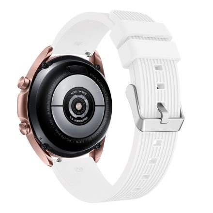RMPACK Samsung Galaxy Watch 3 41mm Pótszíj Okosóra Szíj Óraszíj Szilikon Sport Style Fehér