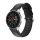 RMPACK Huawei Watch GT GT2 GT 2e Óraszíj Pótszíj 22mm Bőrszíj Style QU Fekete