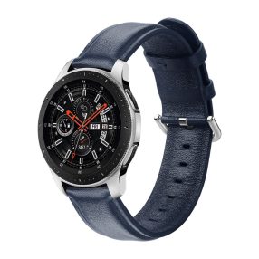   RMPACK Huawei Watch GT GT2 GT 2e Óraszíj Pótszíj 22mm Bőrszíj Style QU Sötétkék