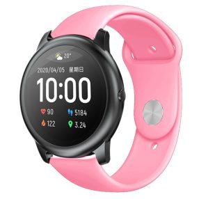  RMPACK Xiaomi Haylou Solar LS05 Szilikon Pótszíj Óraszíj Elegant Series Rózsaszín