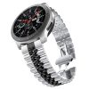 RMPACK Huawei Watch GT 2 Pro Pótszíj Fémszíj Óraszíj New Style Series Ezüst-Fekete