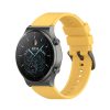 RMPACK Huawei Watch 3 / Watch 3 Pro Pótszíj Szilikon Óraszíj 22mm Sárga
