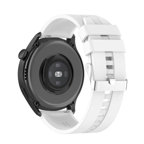 RMPACK Huawei Watch 3 Pro / Watch 3 Óraszíj Pótszíj Sport Style Szilikon Szíj 22mm Fehér