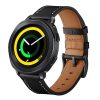 RMPACK Samsung Galaxy Watch4 40mm,42mm,44mm,46mm Bőrszíj Pótszíj Óraszíj CowStyle Fekete