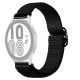 RMPACK Samsung Galaxy Watch4 42mm Pótszíj Óraszíj Szövet Szíj Nylon Rhombus Style Fekete