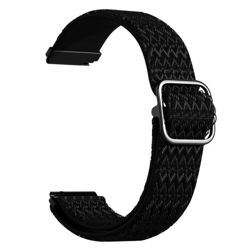 RMPACK Samsung Galaxy Watch4 42mm Pótszíj Óraszíj Szövet Szíj Nylon Rhombus Style Fekete
