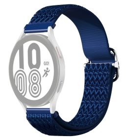   RMPACK Samsung Galaxy Watch4 42mm Pótszíj Óraszíj Szövet Szíj Nylon Rhombus Style Kék