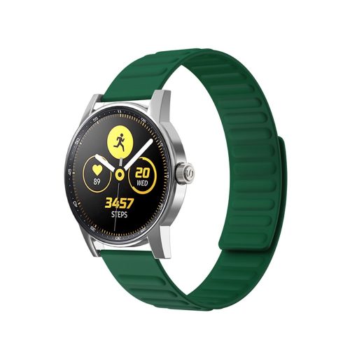 RMPACK Samsung Galaxy Watch4 Classic 46mm 42mm / 44mm 40mm Mágneses Szíj Pótszíj Szilikon Óraszíj Zöld