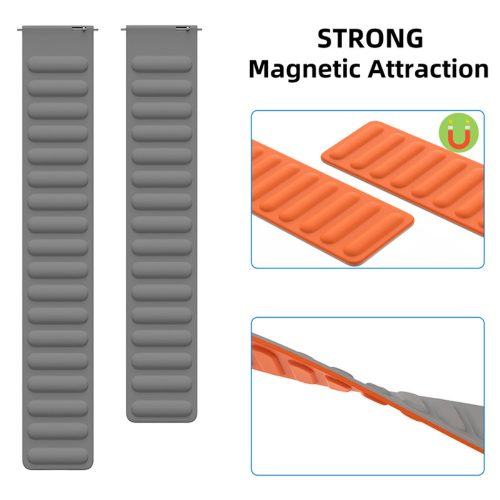 RMPACK Samsung Galaxy Watch4 Classic 46mm 42mm / 44mm 40mm Mágneses Szíj Pótszíj Szilikon Óraszíj Zöld