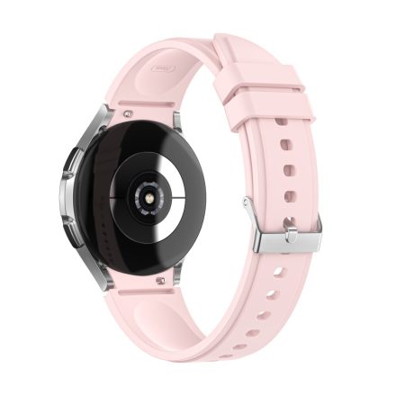 RMPACK Samsung Galaxy Watch4 40mm 42mm / Watch4 Classic 44mm Classic 46mm Óraszíj Szilikon Pótszíj TrendyStyle Rózsaszín