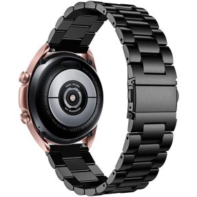  RMPACK Samsung Galaxy Watch4 40mm 42mm / Watch4 Classic 44mm Classic 46mm Fémszíj Pótszíj Óraszíj Fekete